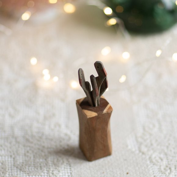 handmade wood sticks for tapas / cheese - Picture 2 of 5